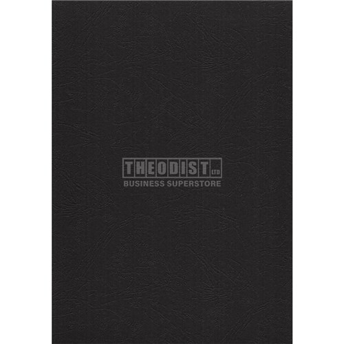 DataMax DMBC98 Leathergrain Textured Binding Cover 300gsm A4_BLK1 - Theodist