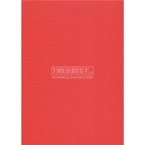 DataMax DMBC98 Leathergrain Textured Binding Cover 300gsm A4_RED1 - Theodist