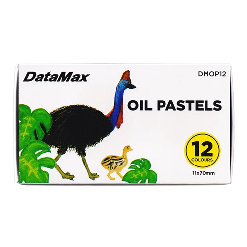 DataMax DMOP12 Oil Pastels 12 Colours 11x70mm - Theodist