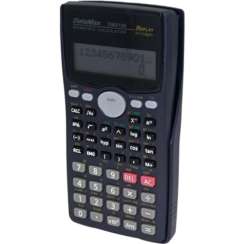 DataMax DMX100 Scientific Calculator 10+2 Digit 2 Linea - Theodist