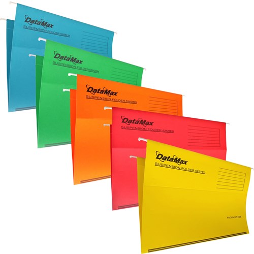 DataMax DMX525 Suspension Files Foolscap Size 4 Colours 25 Pack - Theodist