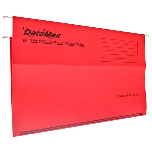 DataMax DMX525 Suspension Files Foolscap Size 4 Colours 25 Pack_RED - Theodist