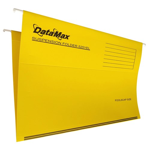 DataMax DMX525 Suspension Files Foolscap Size 4 Colours 25 Pack_YEL - Theodist