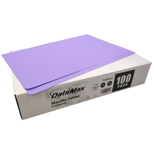 DataMax DMX815 Manila Folder Foolscap Box of 100_PUR - Theodist