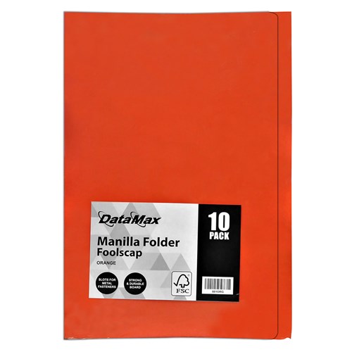 DataMax DMX881 Manila Folders Foolscap 10 Pack_ORG - Theodist