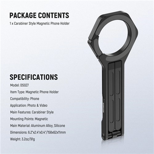 Neewer DS027 Magnetic Phone Tripod Stand_5 - Theodist