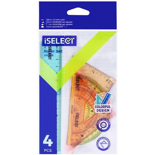 iSelect UH669 Ruler Set Colourful Design - Theodist