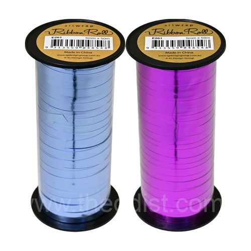 Artwrap E261 Ribbon Roll 5mmx50m Metallic Colour - Theodist