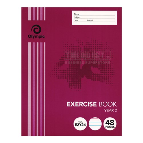 Olympic E2Y24 Exercise Book Year 2 48 Pages - Theodist