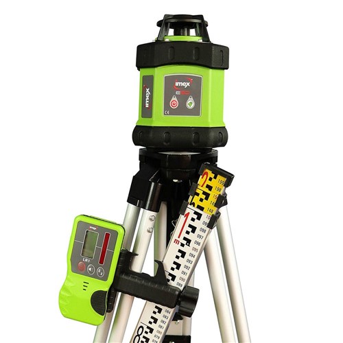 Imex E60 Rotary Laser Kit with Tripod & Staff in Case_1 - Theodist