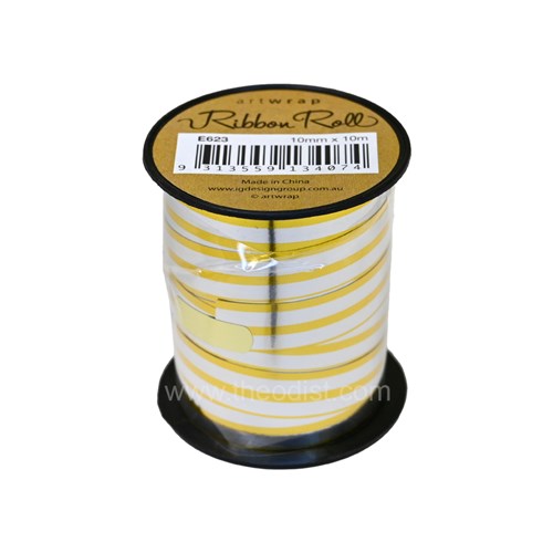 Artwrap E623 Ribbon Roll 10mmx10m for Wedding Assorted Designs_2 - Theodist