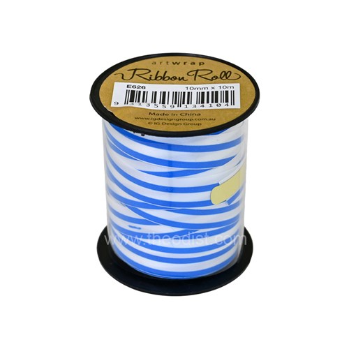 Artwrap E626 Ribbon Roll 10mmx10m Assorted Colour/Designs_1 - Theodist