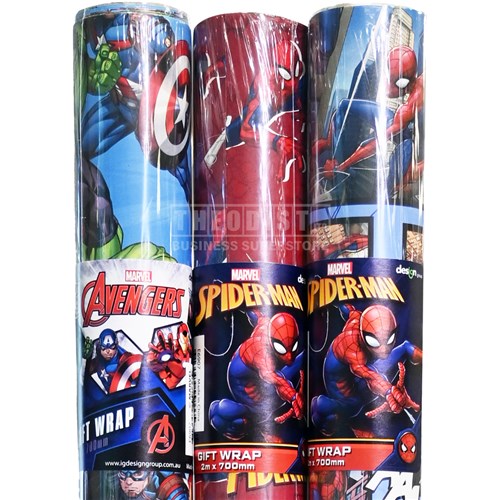 Artwrap E6907 Gift Wrap 2mx700mm Marvel - Theodist