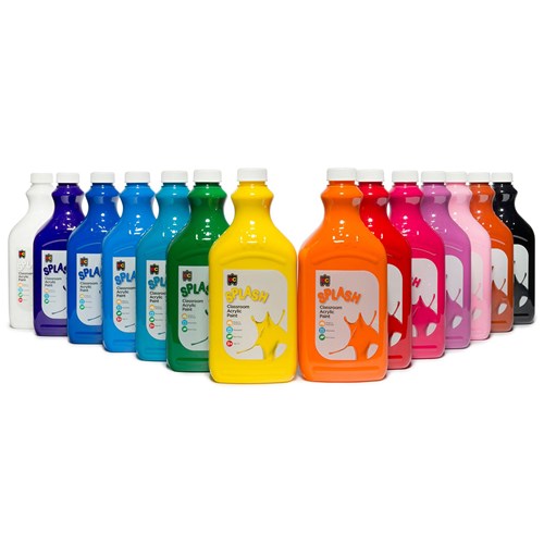 Educational Colours Classroom Splash Acrylic Paint 2 Litre - Theodist