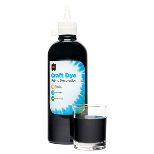 Educational Colours Craft Dye Fabric Decoration 500mL_BLK - Theodist 