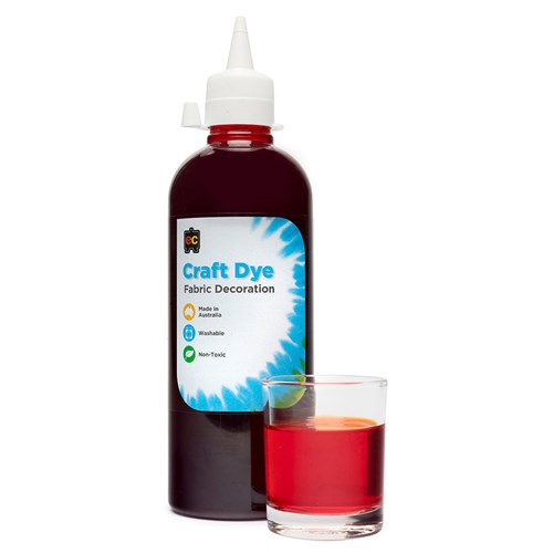 Educational Colours Craft Dye Fabric Decoration 500mL_RED - Theodist 