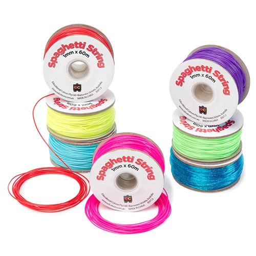 EC Spaghetti String Assorted Colours 1mmx60m - Theodist