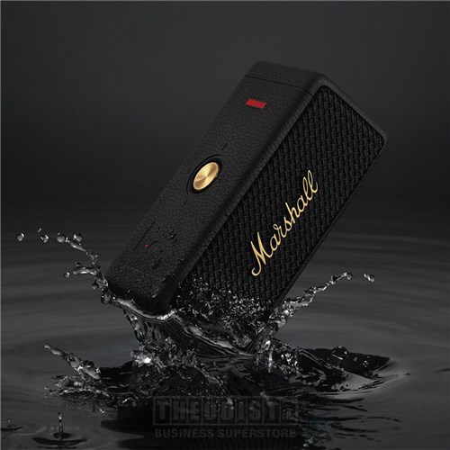 Marshall Emberton II Black and Brass Bluetooth Speaker_1 - Theodist