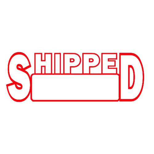 Shiny EN217 "SHIPPED" OA Pre-Inked Stamp - Theodist