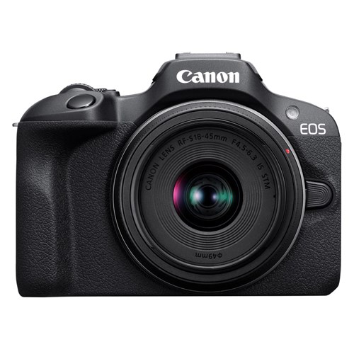 Canon EOS R100 Body with RF-S 18-45mm f/4.5-6.3 IS STM Lens Compact System - Theodist