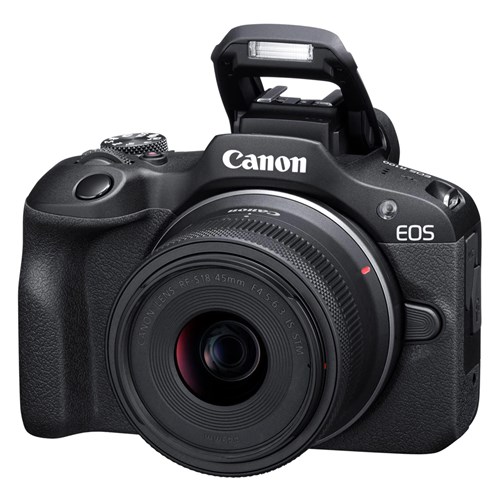 Canon EOS R100 Body with RF-S 18-45mm f/4.5-6.3 IS STM Lens Compact System_1 - Theodist