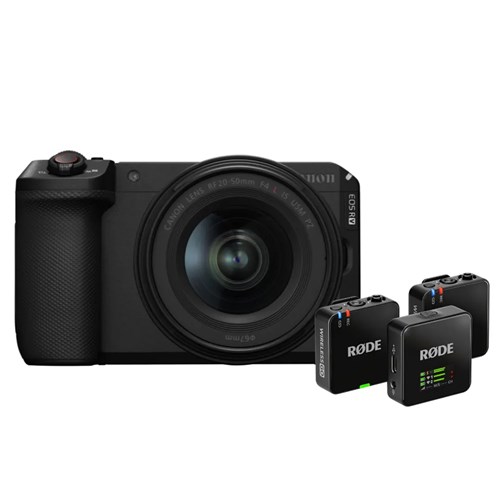 Canon EOS R6 V Camera with RF 20-50mm f/4L IS USM PZ Limited Edition with Rode Wireless GO (Gen 3) - Theodist