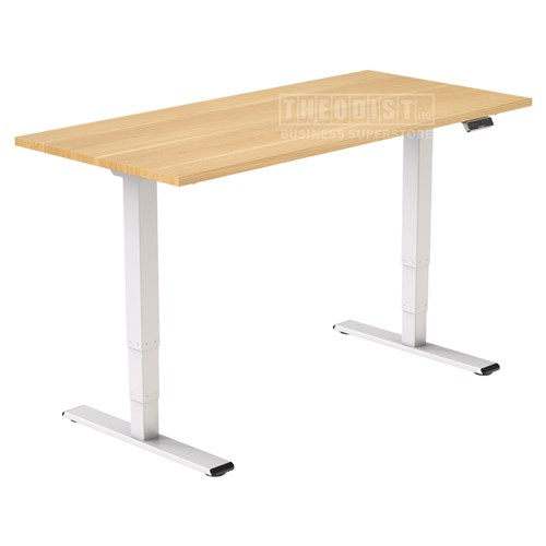 Adjustable Desk ET225O Electronic Dual Motor Oak 1500Wx700D 620-1270H_1 - Theodist