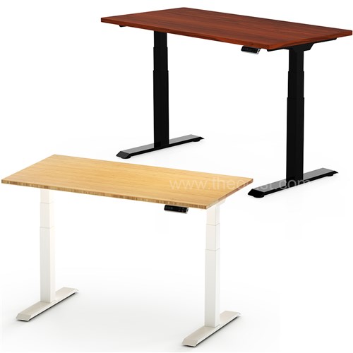 Adjustable Desk, Electronic Dual Motor, 1500Lx700W, 620-1270H, Brown/Oak - Theodist