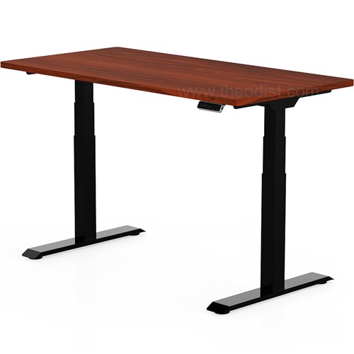 Adjustable Desk, Electronic Dual Motor, 1500Lx700W, 620-1270H, Brown/Oak_2 - Theodist