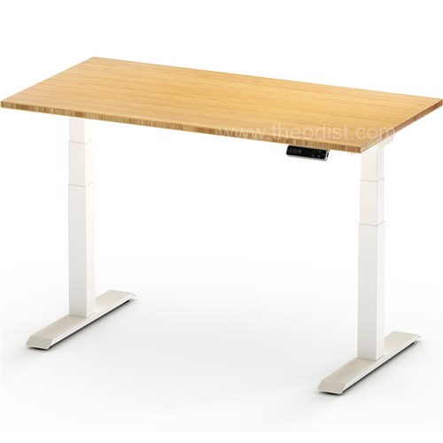Adjustable Desk, Electronic Dual Motor, 1500Lx700W, 620-1270H, Brown/Oak_1 - Theodist