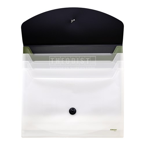 Kinary F411 Document Envelope A4 4 Pockets Elastic Fastener_4 - Theodist