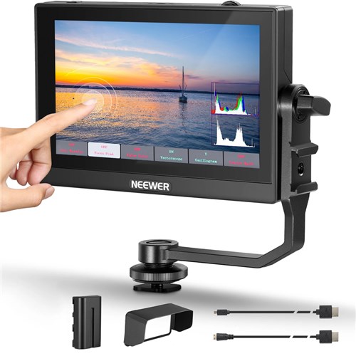 Neewer F500 5.5" Camera Monitor Kit Touch Screen with F550 LI-ION Battery - Theodist