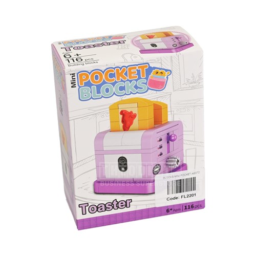 Mini Pocket Blocks Home Appliances Ages 6+ Collect All 6 Sets_Toaster - Theodist