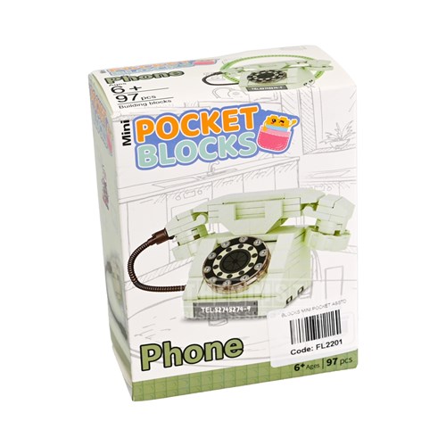Mini Pocket Blocks Home Appliances Ages 6+ Collect All 6 Sets_Phone - Theodist