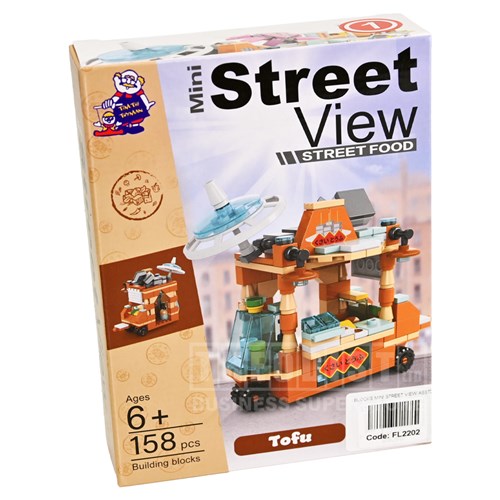 Mini Street View Food Carts Ages 6+ Building Blocks_Tofu - Theodist