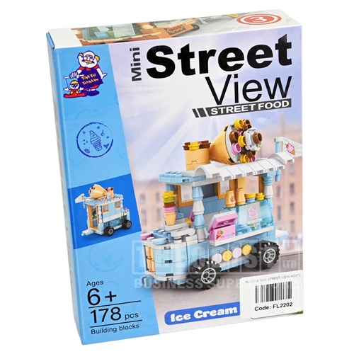 Mini Street View Food Carts Ages 6+ Building Blocks_Ice Cream - Theodist