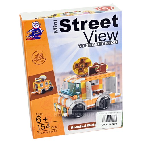 Mini Street View Food Carts Ages 6+ Building Blocks_Roasted Nuts - Theodist