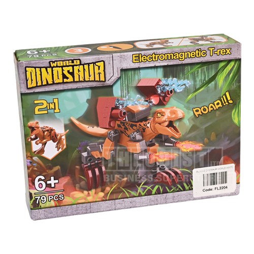 World Dinosaur FL2204 2in1 Battle and Dinosaur Modes Ages 6+_T-rex - Theodist