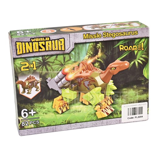 World Dinosaur FL2204 2in1 Battle and Dinosaur Modes Ages 6+_Stegosaurus - Theodist