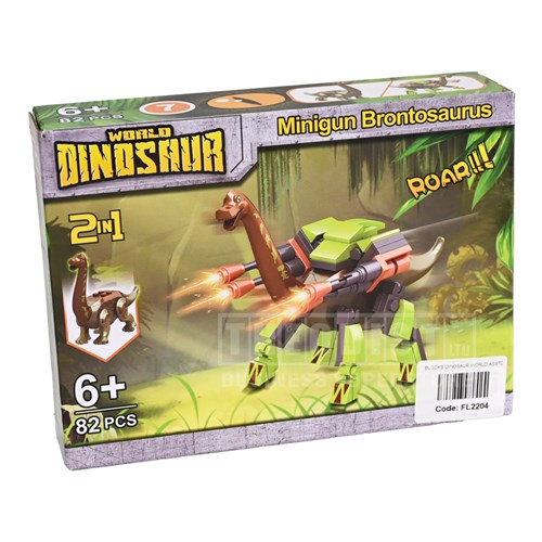 World Dinosaur FL2204 2in1 Battle and Dinosaur Modes Ages 6+_Brontosaurus - Theodist