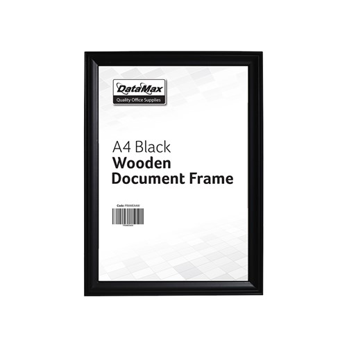 DataMax FRAMEA4W Wooden Document/Certificate Frame A4 - Theodist