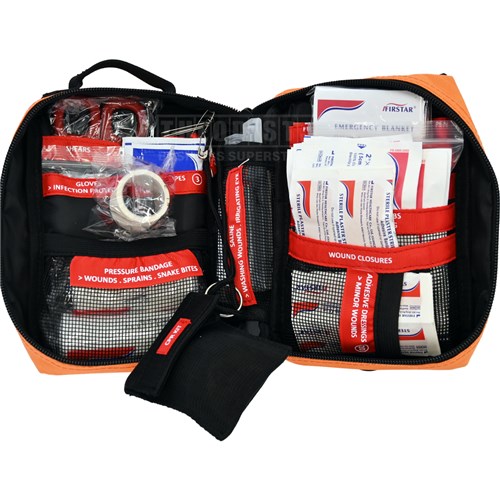 Firstar FS9021 First Aid Kit Portable 69 Pcs. Office/Sports, Orange_1 - Theodist