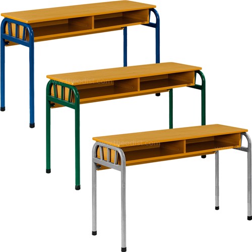 School Desk FT0604 Double 1200x400x750mm - Theodist