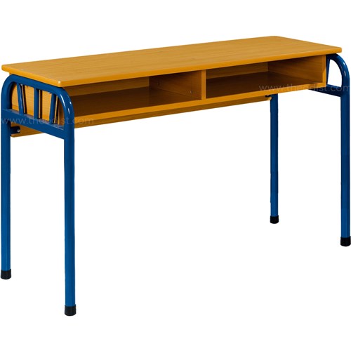 School Desk FT0604 Double 1200x400x750mm_BLU - Theodist