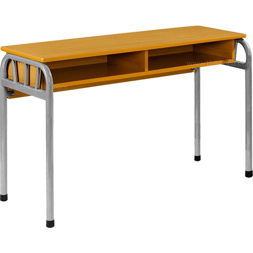 School Desk FT0604 Double 1200x400x750mm_GRY - Theodist