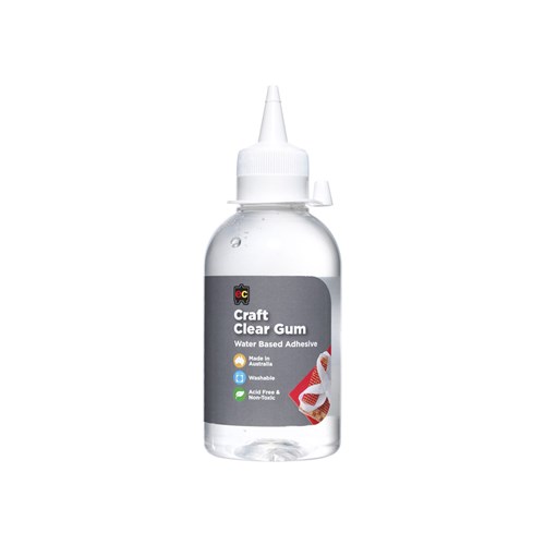 Educational Colours GUM250 Craft Clear Gum Glue 250mL - Theodist