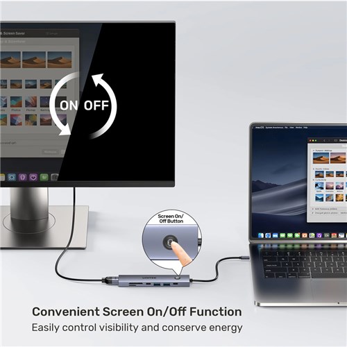 Unitek H1124AGY01 7-in-1 USB-C Hub, 5Gbps, 4K@60Hz, PD100W, SD, Micro SD Card Reader_3 - Theodist