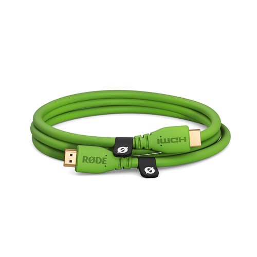Rode HDMI 1.5M 2.0 Premium Cable (Dia 6mm) Green HDMICABLE1.5M-G - Theodist