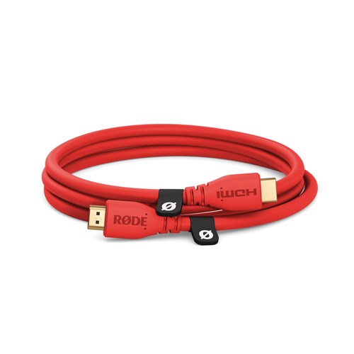 Rode HDMI 1.5M 2.0 Premium Cable (Dia 6mm) Red HDMICABLE1.5M-R - Theodist