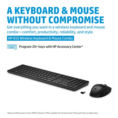 HP 655 Wireless Keyboard & Mouse Combo 4R009UT_3 - Theodist